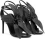 Giuseppe Zanotti Lilium stiletto sandalen verfraaid met bloemen Zwart - Thumbnail 2