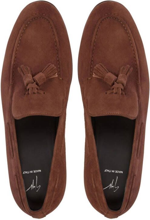Giuseppe Zanotti Eloys loafers met kwastje Bruin