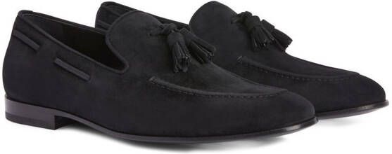 Giuseppe Zanotti Eloys loafers met kwastje Zwart