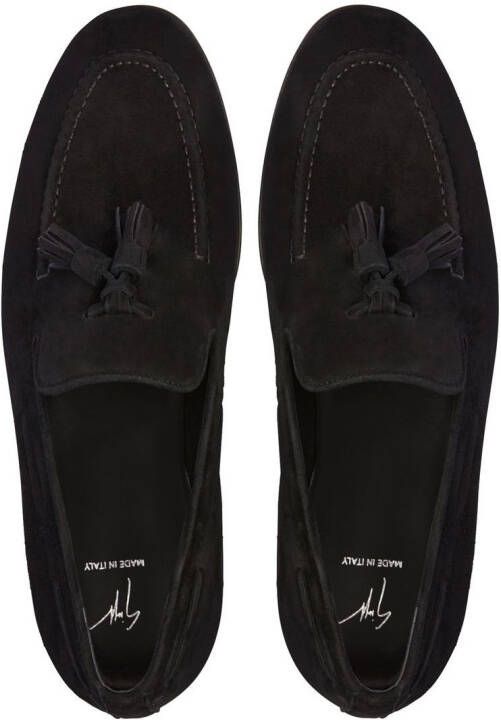 Giuseppe Zanotti Eloys loafers met kwastje Zwart
