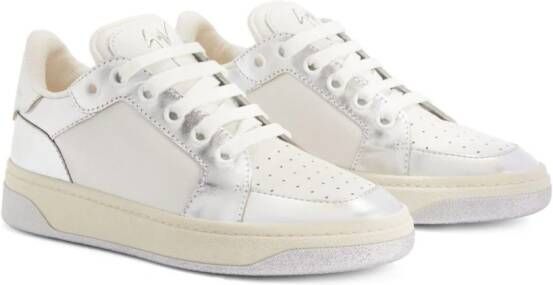 Giuseppe Zanotti Leren sneakers Wit