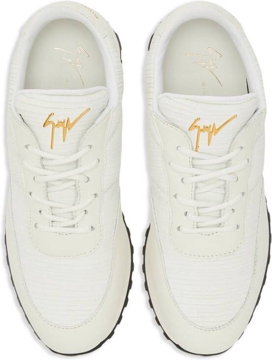 Giuseppe Zanotti Leren sneakers Wit