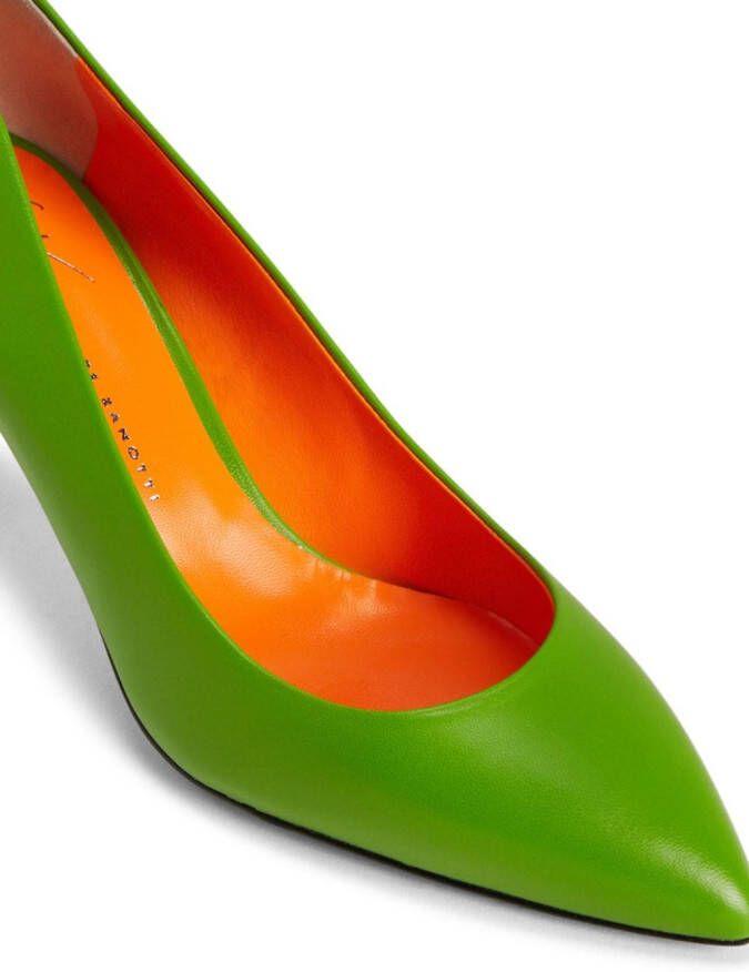 Giuseppe Zanotti Lucrezia leren pumps Groen