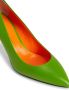 Giuseppe Zanotti Lucrezia leren pumps Groen - Thumbnail 4