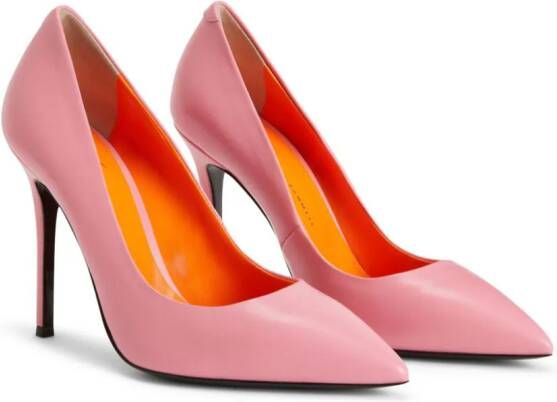 Giuseppe Zanotti Lucrezia leren pumps Roze