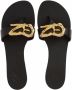 Giuseppe Zanotti Lyra Zali verfraaide slippers Zwart - Thumbnail 4