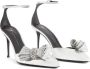 Giuseppe Zanotti Mahrtina leren sandalen Zilver - Thumbnail 2