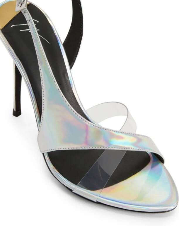 Giuseppe Zanotti Marthine slingback sandalen Zilver