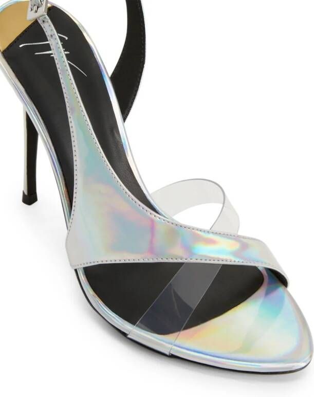 Giuseppe Zanotti Marthine slingback sandalen Zilver