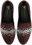 Giuseppe Zanotti Marthinique loafers verfraaid met kristallen Rood - Thumbnail 4