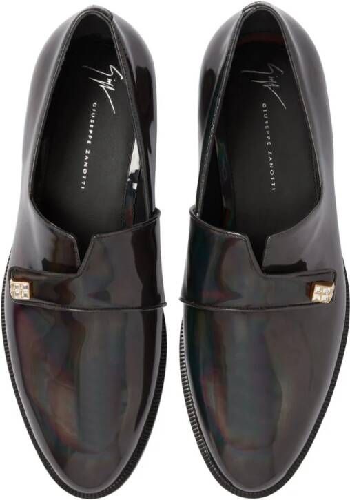 Giuseppe Zanotti Marty lakleren loafers Grijs