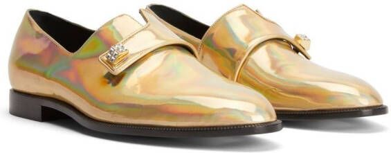 Giuseppe Zanotti Marty leren loafers Goud