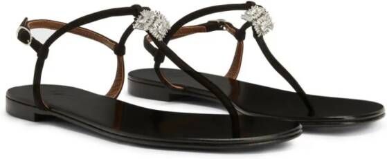 Giuseppe Zanotti Maryland sandalen verfraaid met kristal Zwart