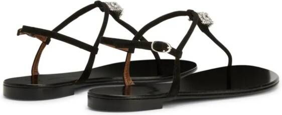 Giuseppe Zanotti Maryland sandalen verfraaid met kristal Zwart