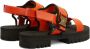 Giuseppe Zanotti Mederic sandalen met klittenband Oranje - Thumbnail 3