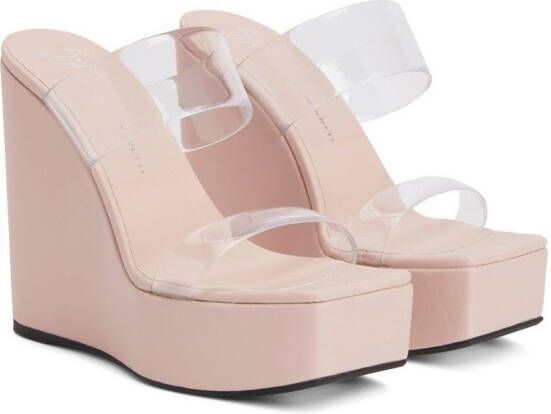 Giuseppe Zanotti Meissa Plexi sleehakken Roze