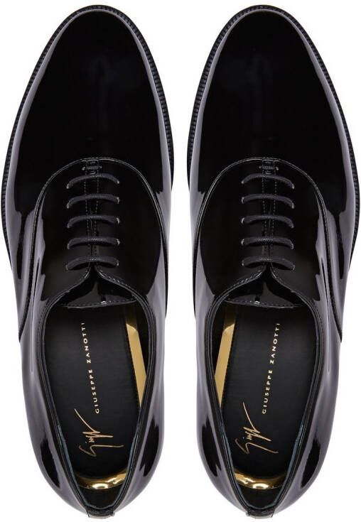 Giuseppe Zanotti Melithon lakleren Oxford schoenen Zwart