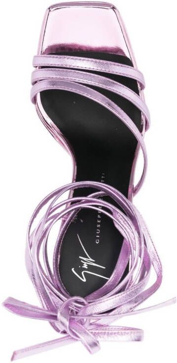 Giuseppe Zanotti Sandalen met plateauzool Roze