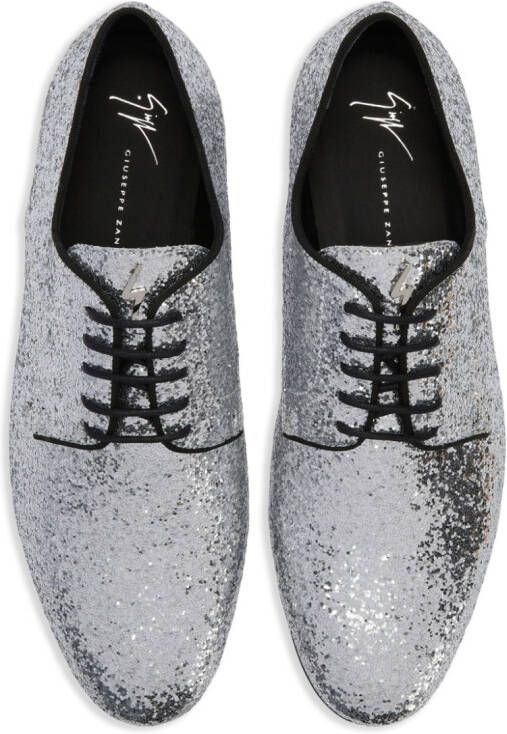 Giuseppe Zanotti Sneakers met metallic-effect Grijs