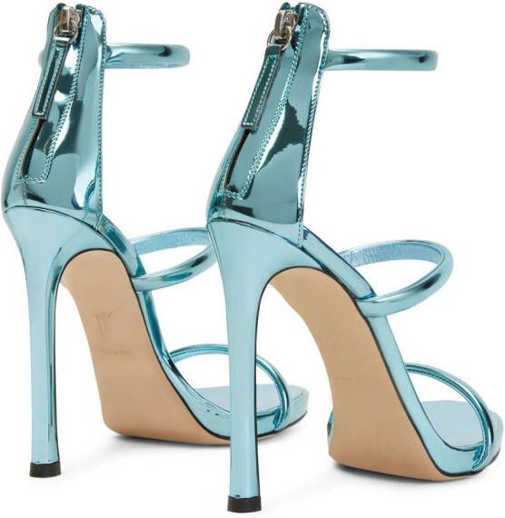 Giuseppe Zanotti Metallic sandalen Blauw