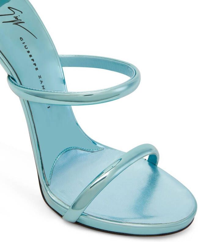 Giuseppe Zanotti Metallic sandalen Blauw