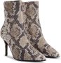 Giuseppe Zanotti Mirea 90mm laarzen met slangenleerprint Groen - Thumbnail 2