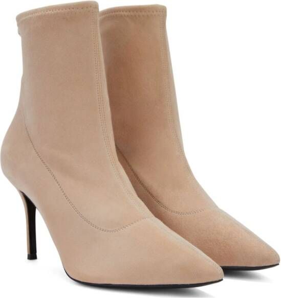 Giuseppe Zanotti Mirea suède enkellaarzen Beige