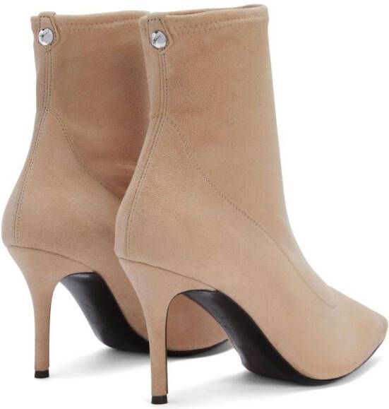 Giuseppe Zanotti Mirea suède enkellaarzen Beige