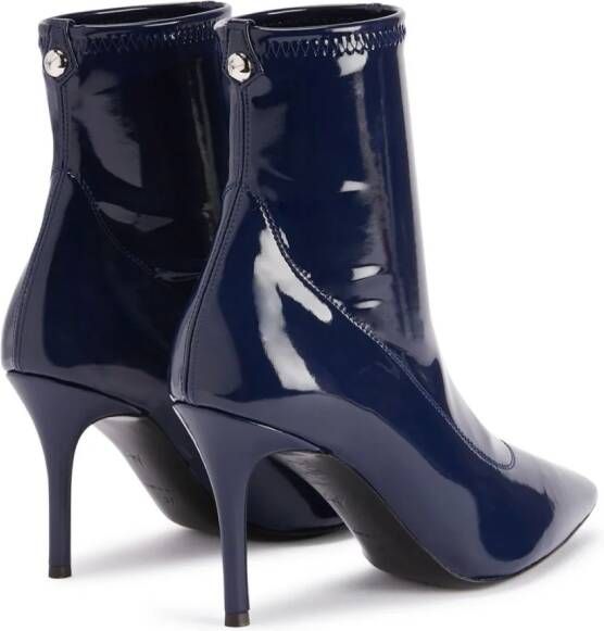 Giuseppe Zanotti Mirea leren enkellaarzen Blauw