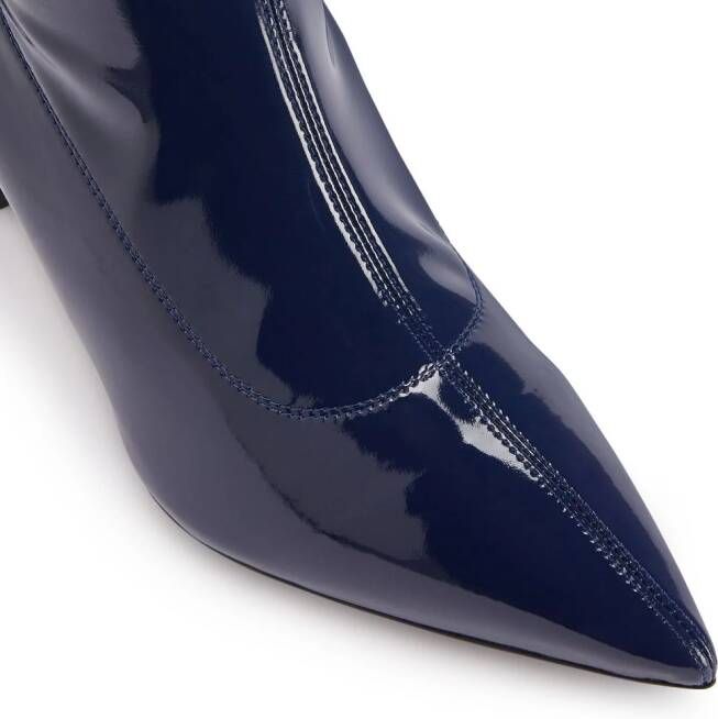 Giuseppe Zanotti Mirea leren enkellaarzen Blauw