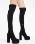 Giuseppe Zanotti Morgana suède laarzen Zwart - Thumbnail 5