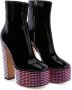 Giuseppe Zanotti Morgana Strass laarzen Zwart - Thumbnail 2