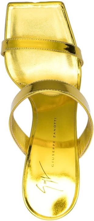 Giuseppe Zanotti Muiltjes met vierkante neus Goud