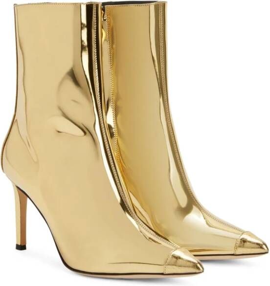 Giuseppe Zanotti Myka leren laarzen Goud