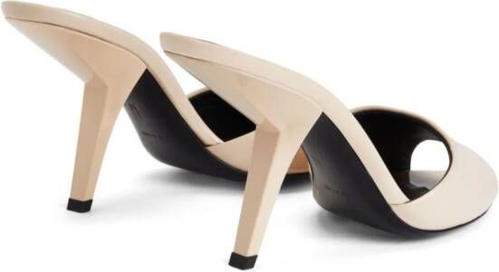 Giuseppe Zanotti Mystero 90 mm leren muiltjes Beige