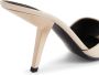 Giuseppe Zanotti Mystero 90 mm leren muiltjes Beige - Thumbnail 4