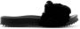 Giuseppe Zanotti Neil Jr. slippers van imitatiebont Zwart - Thumbnail 2