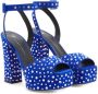 Giuseppe Zanotti New Betty sandalen verfraaid met kristallen Blauw - Thumbnail 2