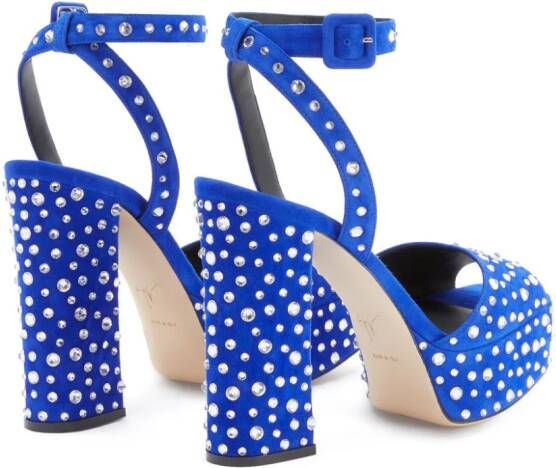Giuseppe Zanotti New Betty sandalen verfraaid met kristallen Blauw