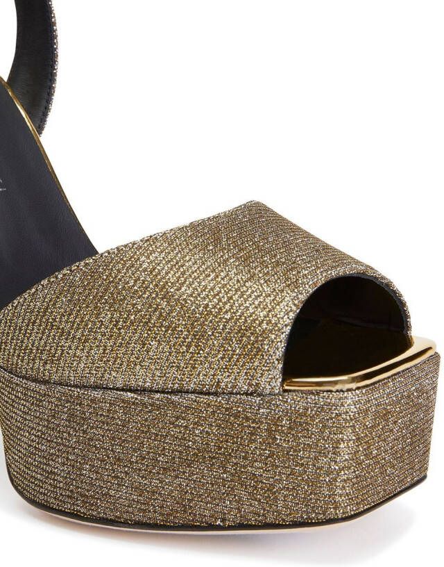 Giuseppe Zanotti New Betty sandalen met plateauzool Goud