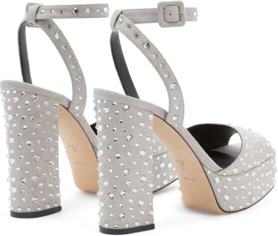 Giuseppe Zanotti New Betty sandalen met plateauzool Grijs