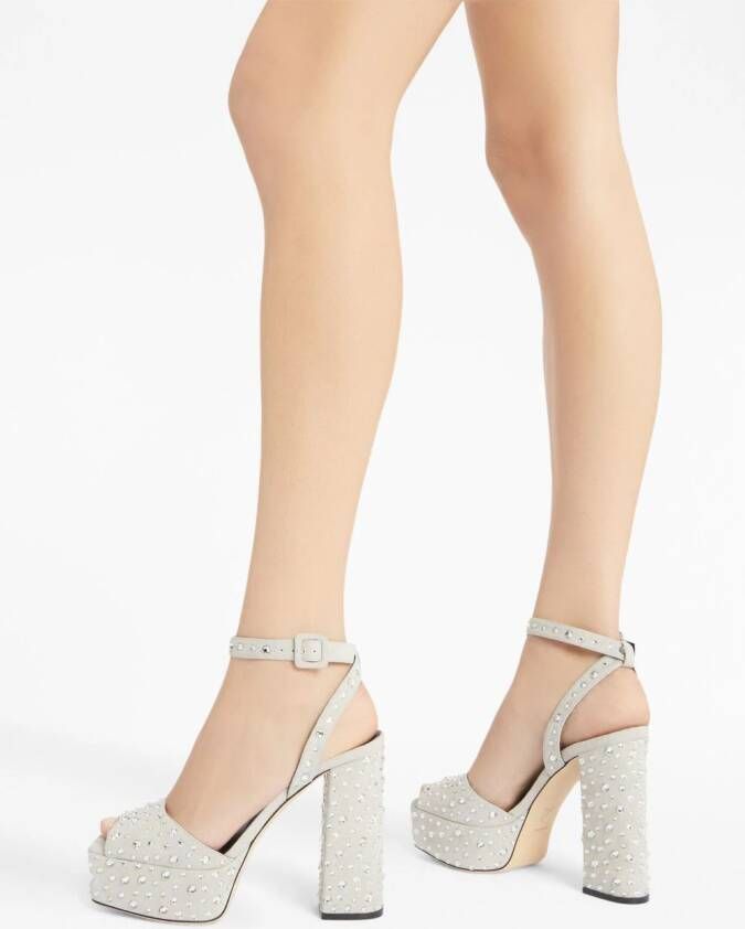 Giuseppe Zanotti New Betty sandalen met plateauzool Grijs