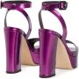 Giuseppe Zanotti New Betty sandalen met plateauzool Paars - Thumbnail 3