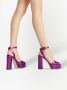 Giuseppe Zanotti New Betty sandalen met plateauzool Paars - Thumbnail 4