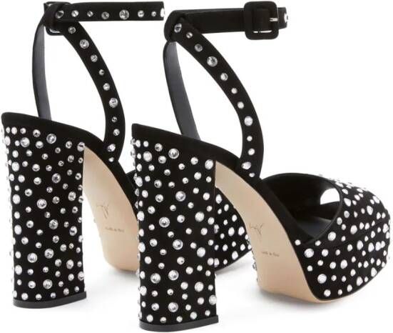 Giuseppe Zanotti New Betty sandalen met plateauzool Zwart