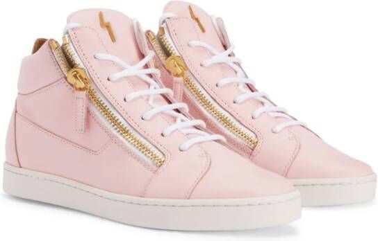 Giuseppe Zanotti Nicki leren sneakers Roze