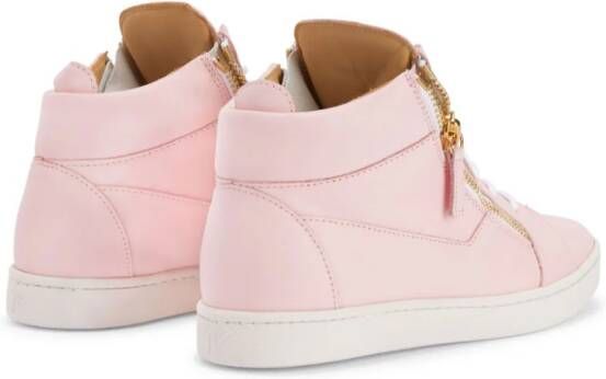 Giuseppe Zanotti Nicki leren sneakers Roze