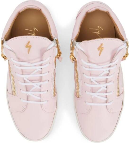 Giuseppe Zanotti Nicki leren sneakers Roze