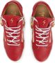 Giuseppe Zanotti Nicki leren sneakers Rood - Thumbnail 4