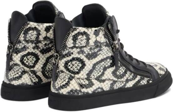 Giuseppe Zanotti Nicki leren sneakers Zwart